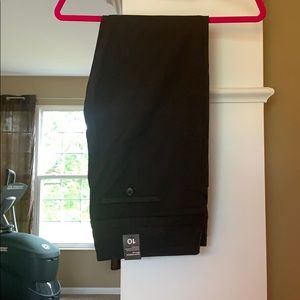 Charcoal gray slim leg dress pants